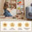 Natural Wood 3 - Tier Kids Bookcase with Fabric Slings for Bedroom or Playroom-1748943847-1769945002