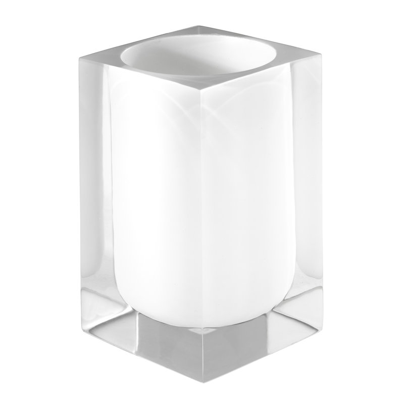 Iz Marina Blue Bath Tumbler, White