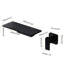 Robinet de lavabo de salle de bain noir mat en cascade - Laiton, simple pour une régulation sans effort de la température et du débit de l'eau, conception d'installation bien ajustée, peu encombrant-121598738