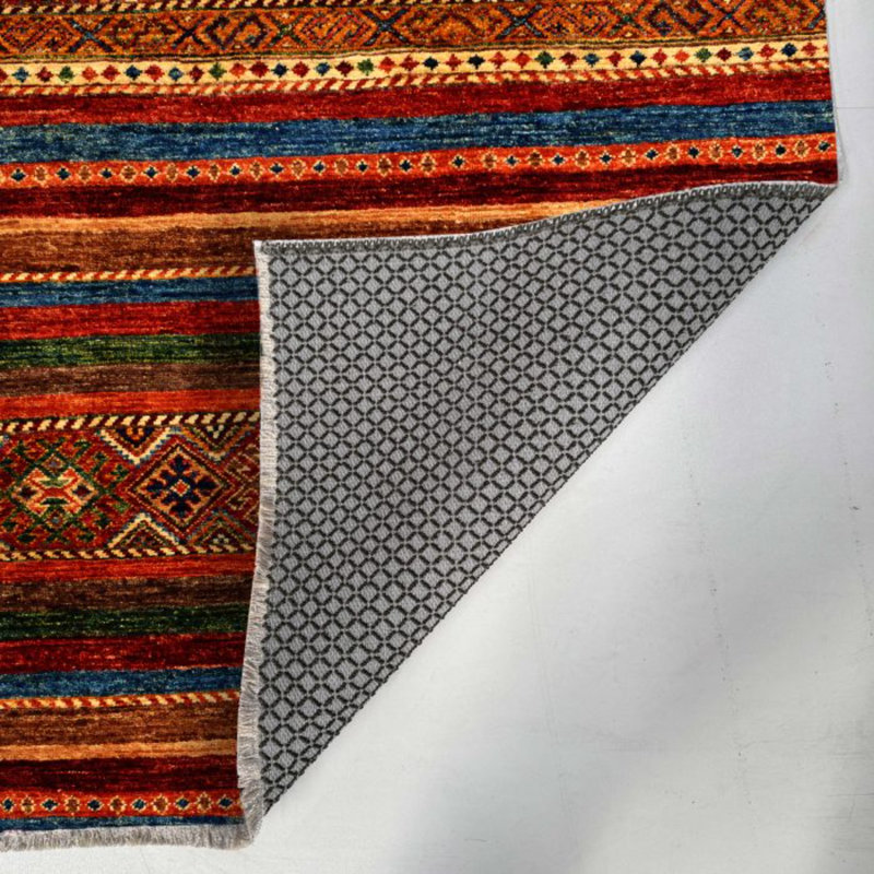 Tapis en coton marocain pastel Lacasa, Rectangle 6 pi 7 po x 11 pi 6 po