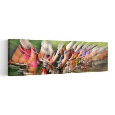 Art mural contemporain rapide et dynamique Peloton
