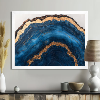Wyncote Crystal Mysteries Of Aqua Wood Slice III - cristaux, art mural