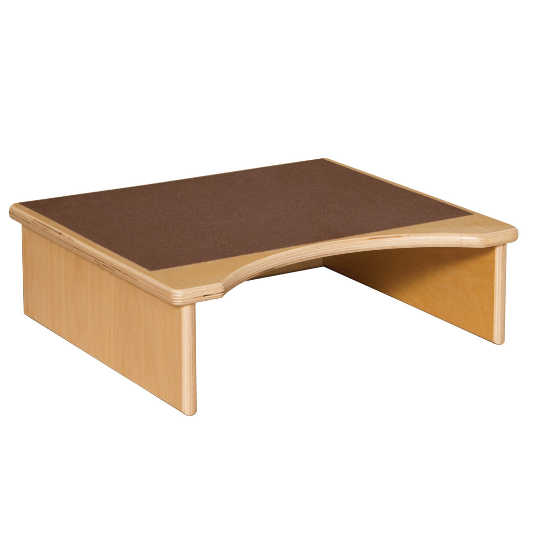 Potty Helper with Brown Tread Wood Designs Tread