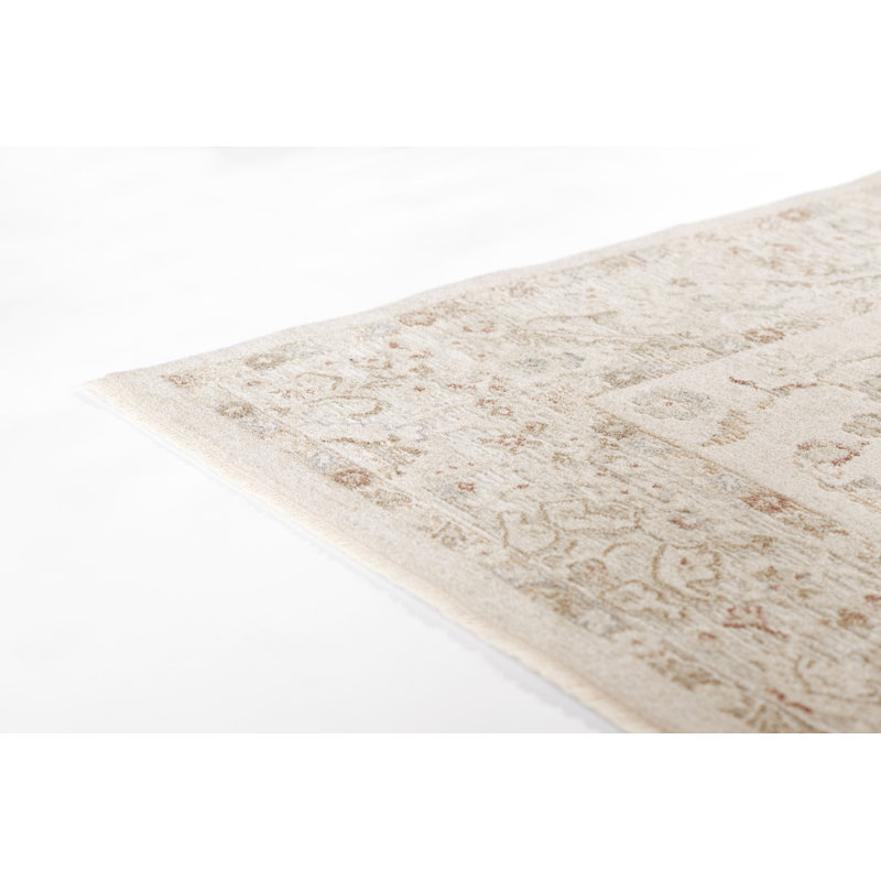 Tapis oriental en polyester Bungalow Rose Vaniyah, Rectangle 3 pi 6 po x 5 pi 6 po