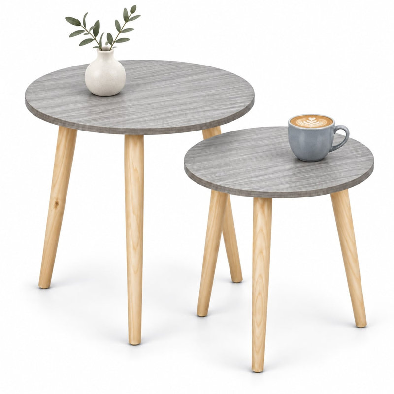 TAVIRA End Table, Grey