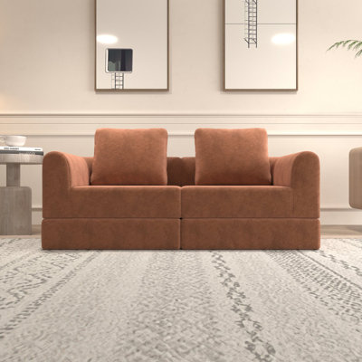 Canapé-lit convertible pliant, fauteuil-lit multifonctionnel avec mousse à mémoire de forme et support pour le dos - canapé-futon portatif pour salon, chambre à coucher ou petits espaces, garde-main gauche