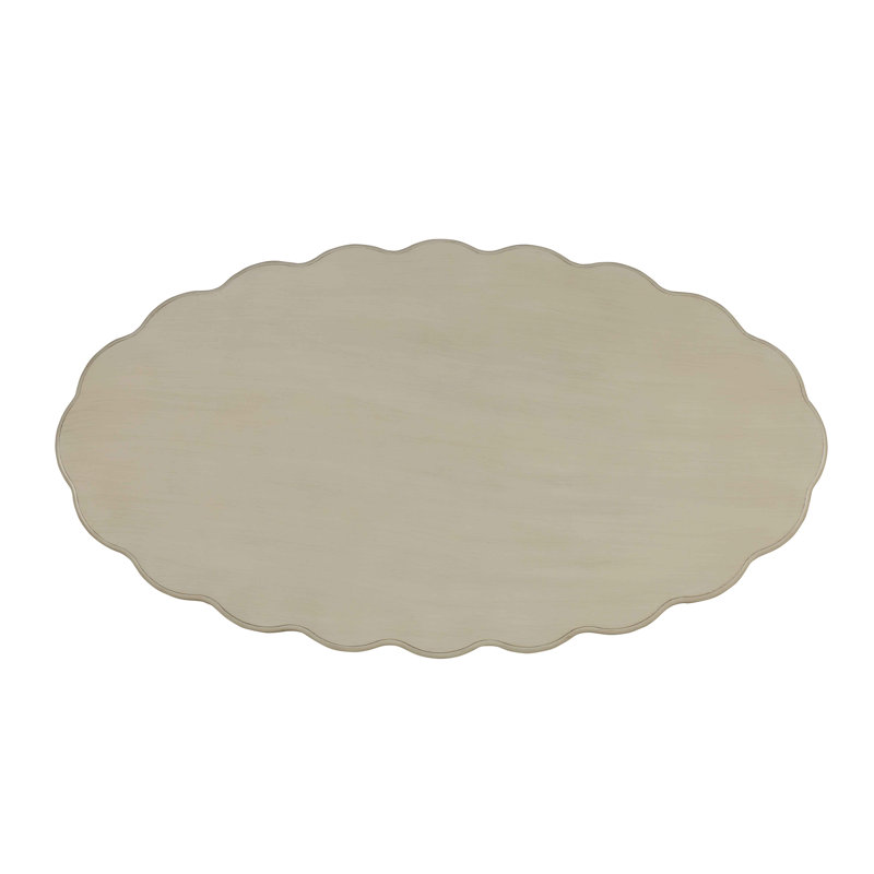 Table basse, 1 pièce, bois d'ingénierie, blanc, blanc antique