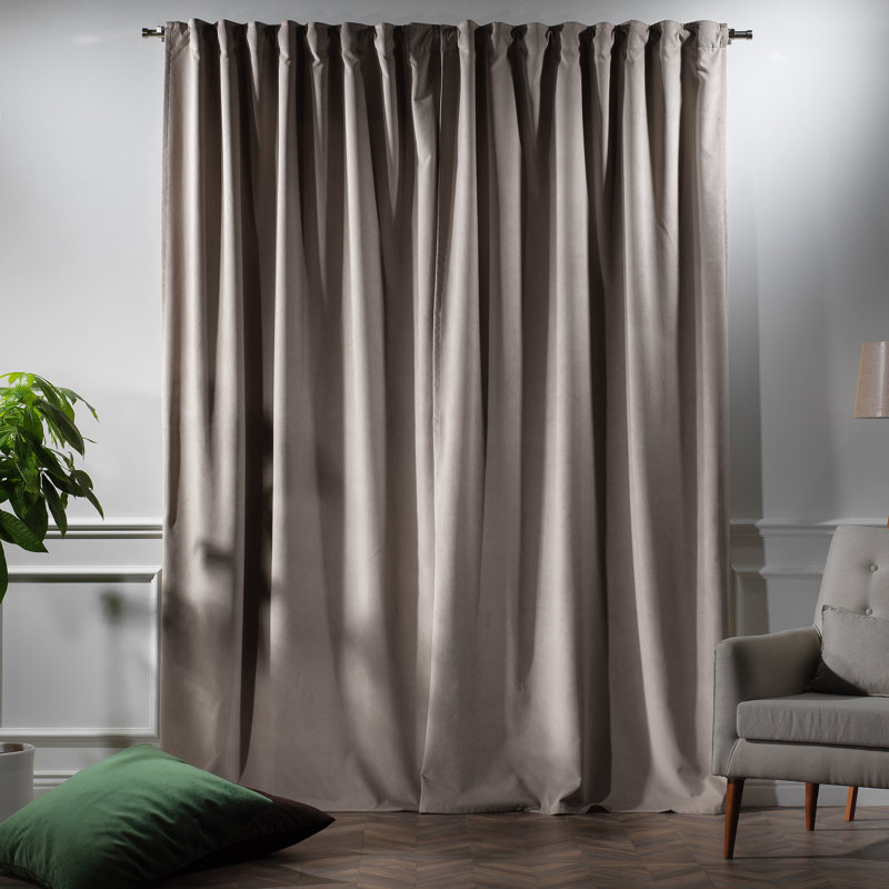 Decorative Double Panel in Matt, Extra Wide X Extra Long, L 52 po x L 120 po, 17 brun clair