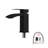 17"X14"X6.25" Wall-Mounted Rectangular Ceramic Bathroom Sink With Black Towel Bar & Overflow, Faucet