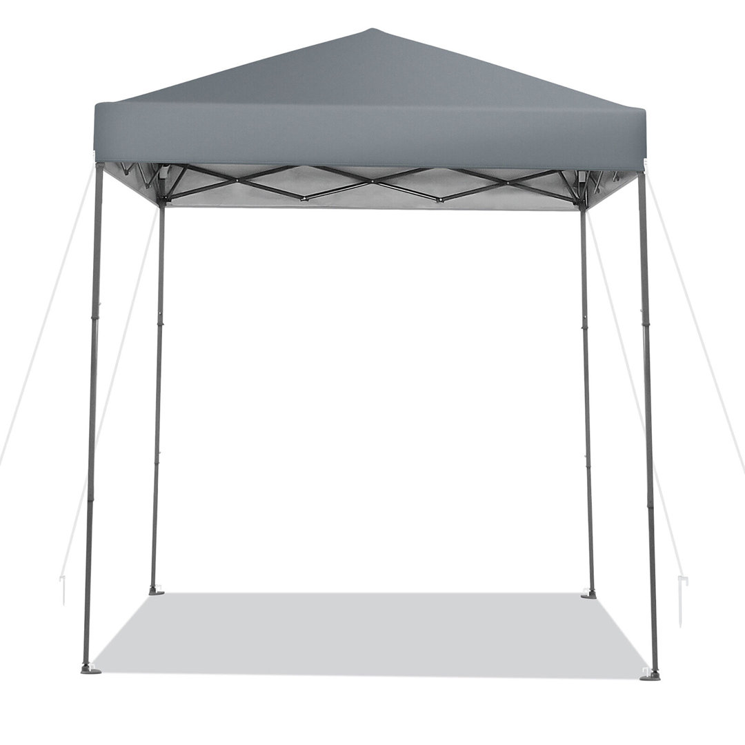 79.2'' W x 79.2'' D Iron Pop-Up Canopy Gymax Roof
