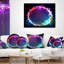 Cercle violet mauve - impression de Street Art-29884453-29884450