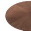 Tallin Walnut Round Dining Table with Wood Base