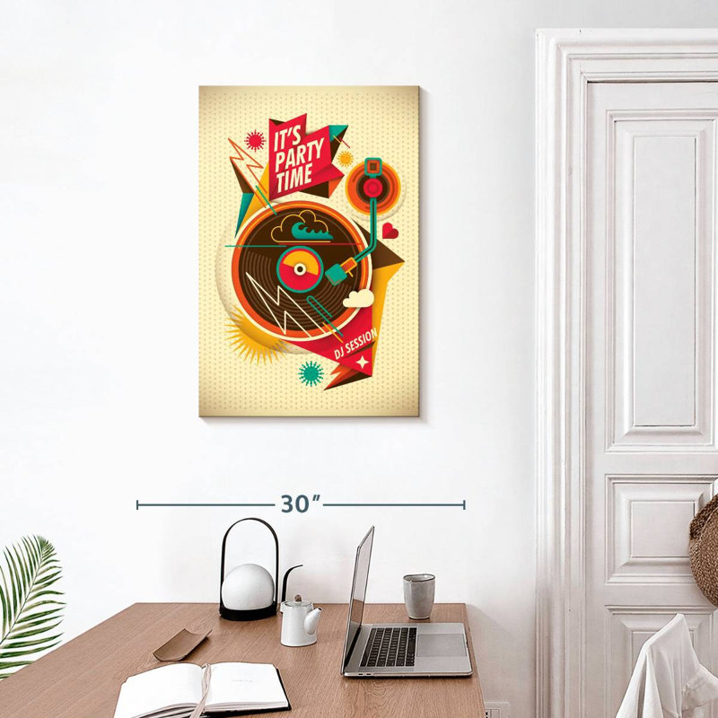 Abarca It's Party Time, 30" H x 20" W