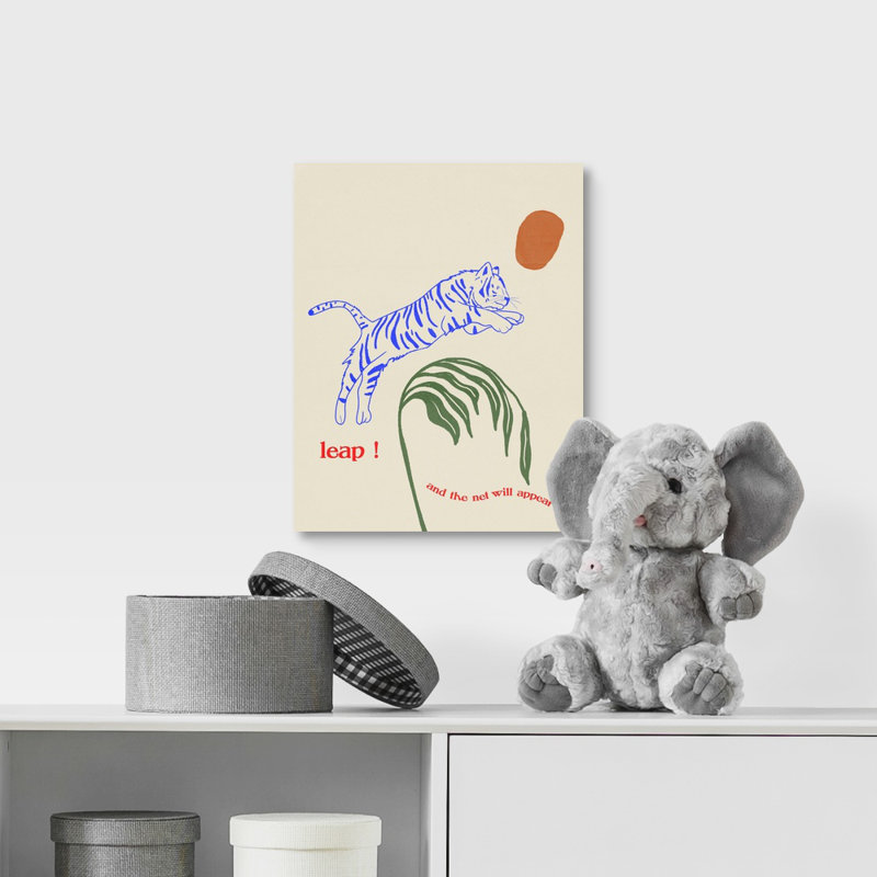 Décoration murale bissextile ii pour enfants, Toile tendue avec châssis, H 14 po x l 11 po x P 1,2 po