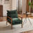 Masson Chenille Accent Chair Armchair With Pillow-1185751600