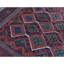 Hand-Knotted High-Quality Red and Purple Area Rug