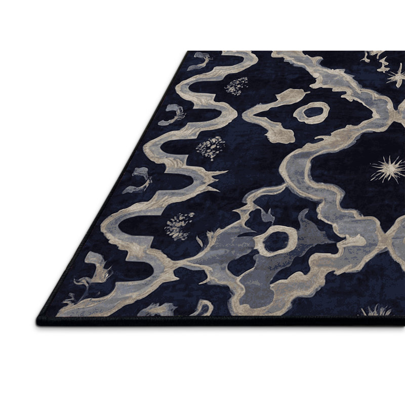 Tapis gris soyeux et moelleux, Rectangle 2 pi x 3 pi