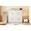 Lit escamotable double pleine grandeur, blanc-588555530-588555531