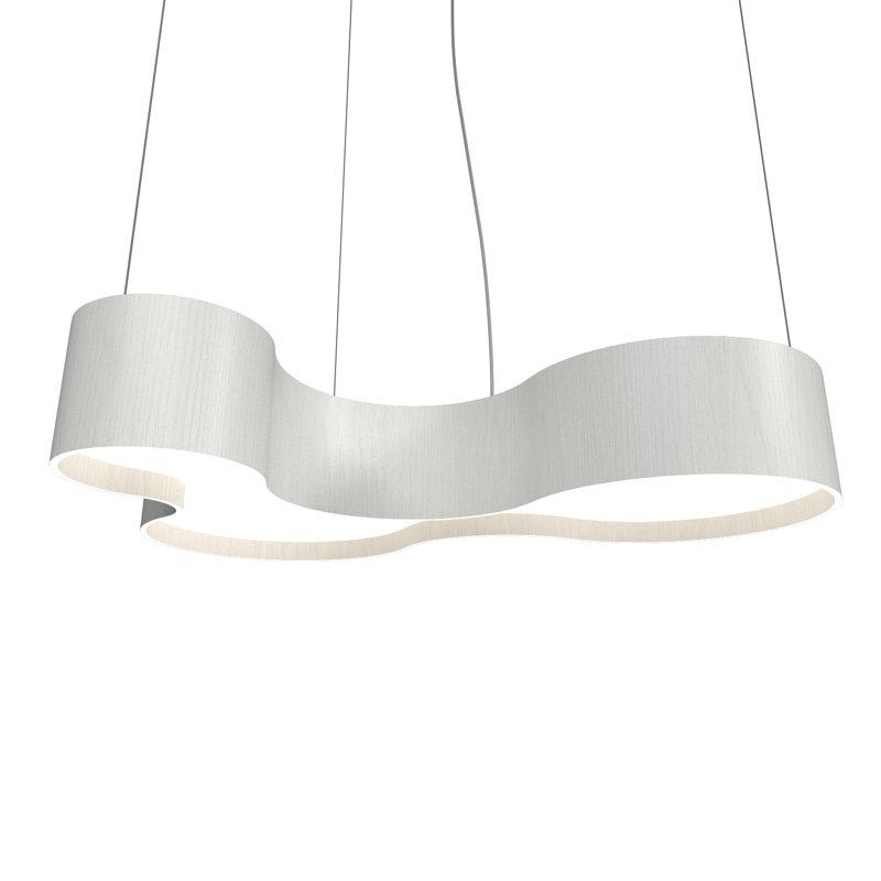 1 - Light LED Pendant, Organic White
