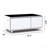 Modern Smart Coffee Table With Built-In Fridge, Tooth Speaker, Wireless Charging, Touch Control Panel, USB Ports, Outlet Protection, Atmosphere-2026904280
