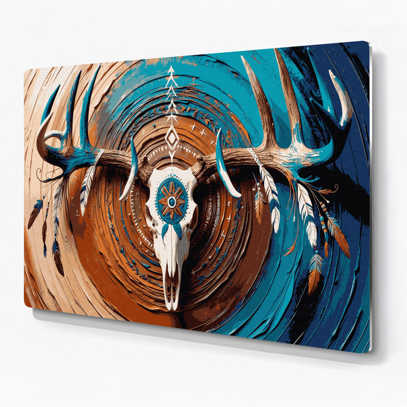 Art mural gris en bois du sud-ouest animaux 2, H 16 po x l 20 po