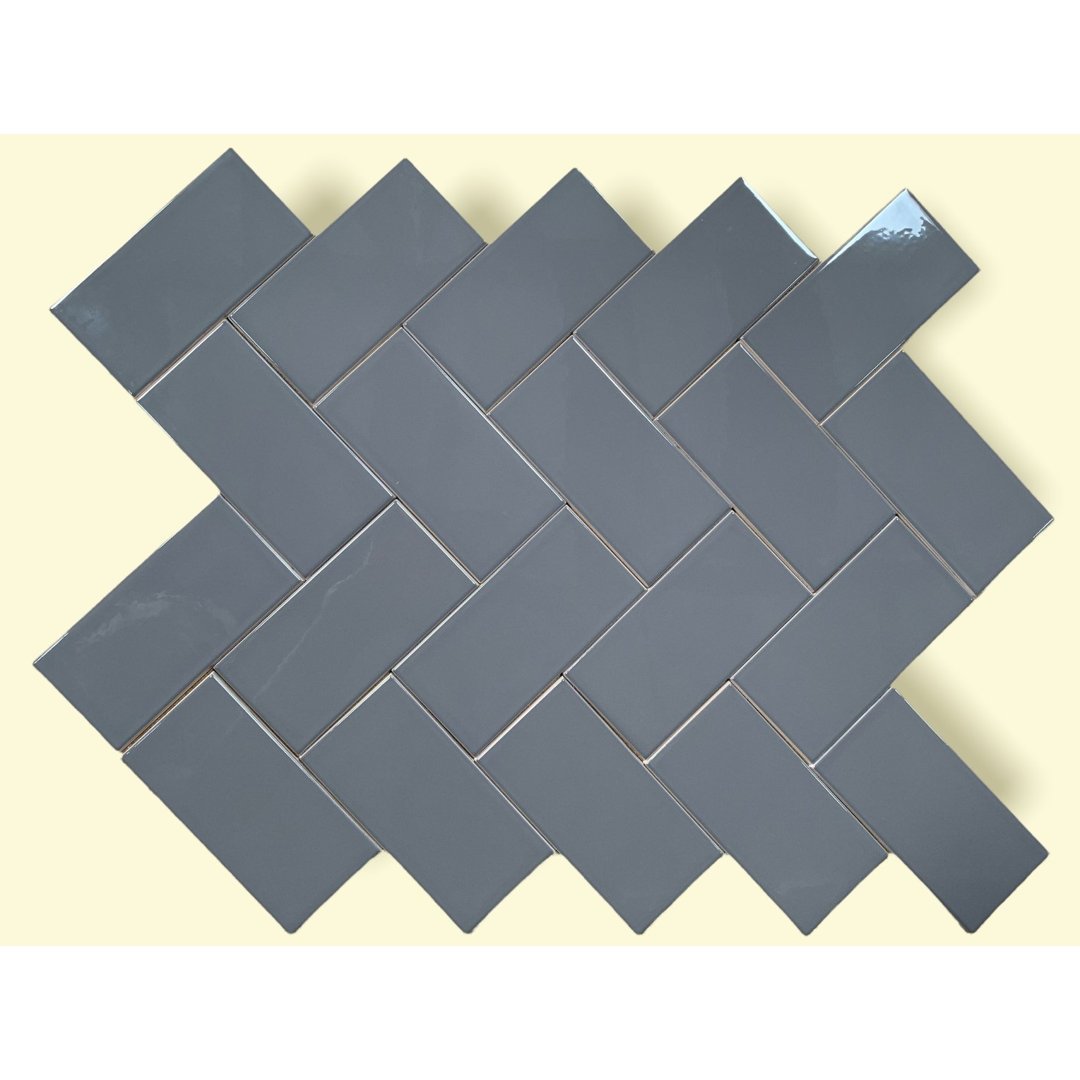 Hudson 3" x 6" Ceramic Subway Tile Walkon Tile 