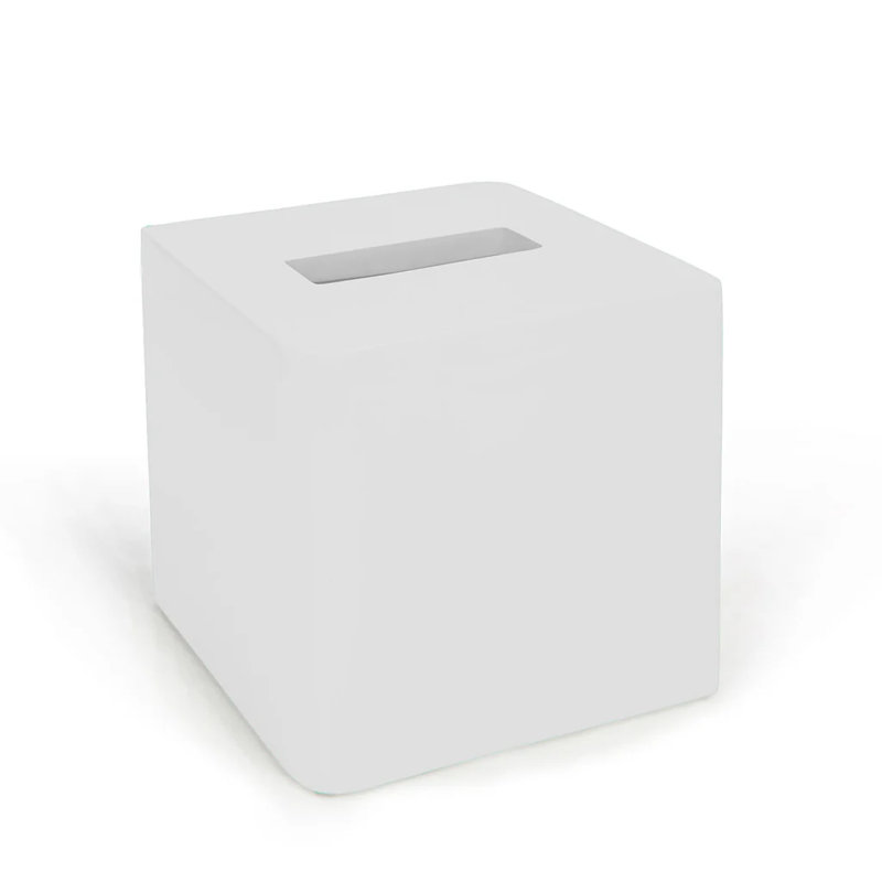 Caldwin Porcelain China Tissue Box Cover, Blush