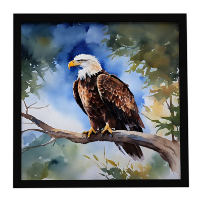 Eagle Framed Metal Print