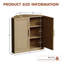 Corner Storage Cabinet, Stackable Corner Shelf for Living Room, Bedroom, Kitchen, Solid Wood Veneer (31" / 36" Options)-1271325387-1268302932-1271325386