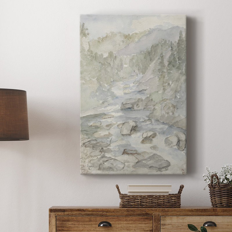 Paysage rétro CXVI - galerie Cavas sur mesure, H 48 po x l 32 po