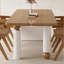 Ensemble de table à manger japonais en bois massif-102210153