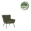 Fabric Accent Chair with Powder Coated Steel Legs-88414759