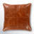 Emily Leather/Suede Throw Square Pillow-53137601
