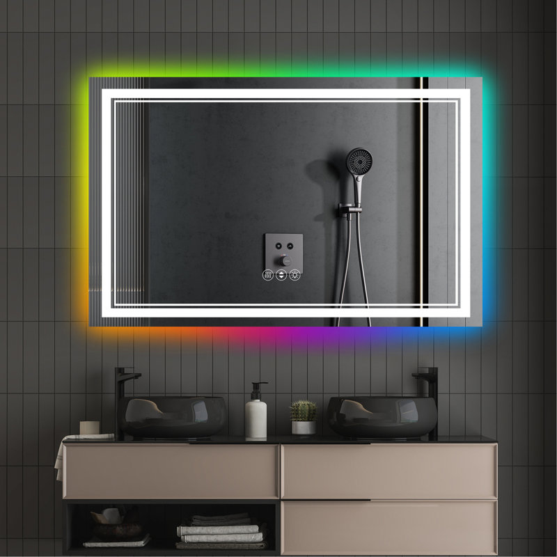Miroir de salle de bain Adiansingh, 35,69 po x 54,74 po