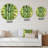 Bright Green Bamboo Stems - Transitional wall clock-60328600