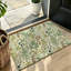 Tapis décoratif doux vert botanique pour chambre d'amis, 120 x 80 cm
