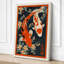 Koi and Blossoms Japandi 1 Piece Wrapped Canvas Wall Art-1276284919-1276284815
