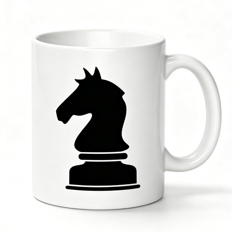 Chess Knight Horse Ceramic Coffee Mug Coffee Cup Tea Mug Birthday Gift Home Reusable Great for Holding Tea Milk.