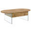 Table basse ovale avec tiroirs
