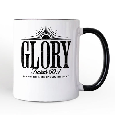 Tasse chrétienne 60: 1 Glory Esaïe, cadeau inspirant de la Foi avec nom personnalisé