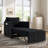 3-in-1 Convertible Accent Chair with Pillow, Adjustable Recline,Chenille Fabric-195856186