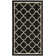 Herefordshire Looped/Hooked Black Indoor/Outdoor Rug
