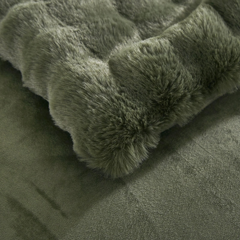 Ensemble d'édredon 4 pièces vert, Édredon grand et 3 pièces supplémentaires, Vert