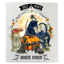 The Holiday Aisle® Home Haunted Happy Halloween Cotton Tea Towels Kitchen