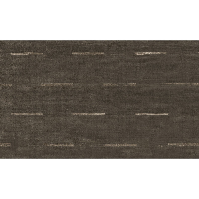 Hand Knotted Striped Area Rug in Brown/Beige, Rectangle 12' x 18'