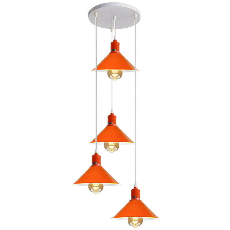 Mangume 4 - Light Orange Cluster Pendant