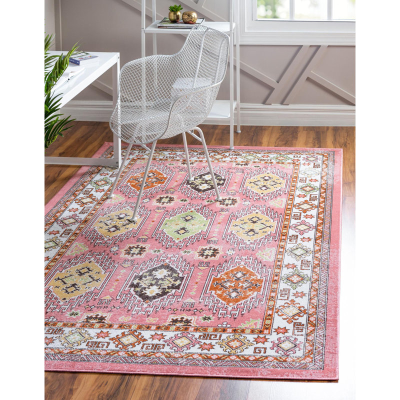 Tapis rose Devers, Rectangle 3 pi 3 po x 5 pi 3 po