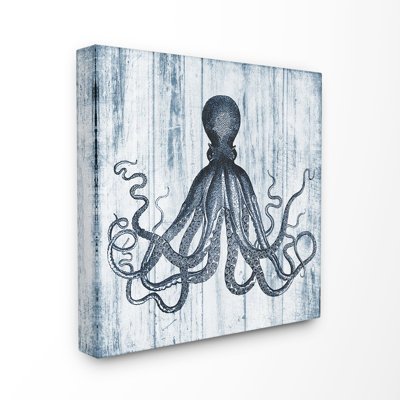 «Distress Octopus Ocean Animal Illustration», impression