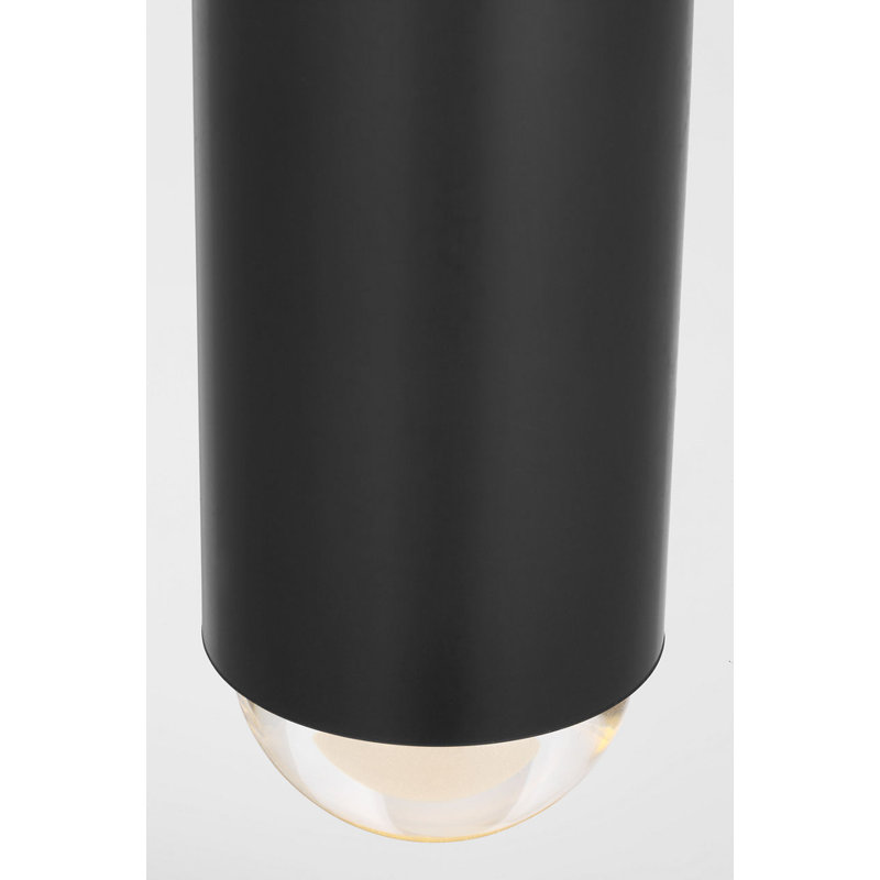 Ebell Flush Mount, Dark Bronze, 36" H x 4.5" W x 4.5" D