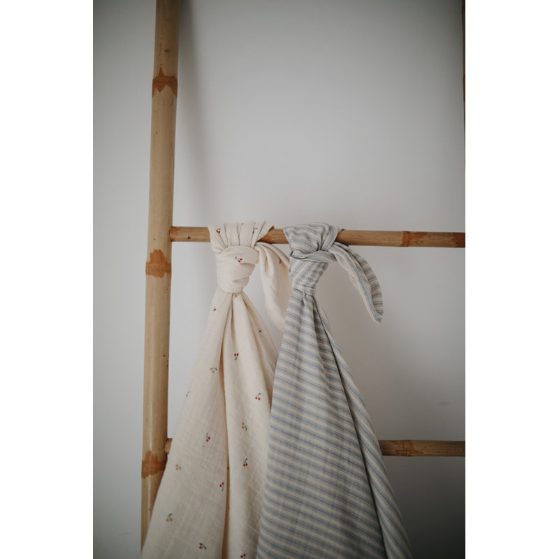 Muslin Swaddle Blanket, Cherries